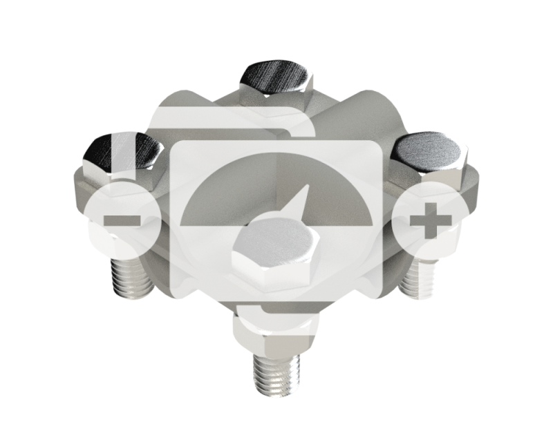 Соединитель проводников «пруток-пруток», оцинкованная сталь ВОЛЬТ-СП-О-3.1